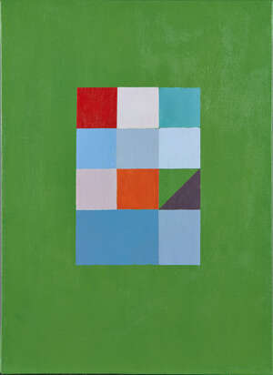 
	
		Gillian Wise, 
		British 1936-2020- 
		
		Green Array, 2006, 
		
		oil on canvas,...