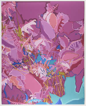
	
		Harold Cohen,
		British 1928-2016-
		 
		Untitled #050105 (pink), 2005;
		 
		digital...