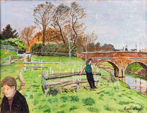 
	
		Carel Weight CH CBE RA, 
		British 1908-1997 - 
		 
		The Argument; 
		 
		oil on...