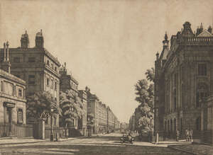 
	
		Ian Strang ARE RE, 
		British 1886-1952- 
		 
		Harley Street, 1927-1928; 
		 
		