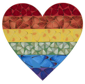 
	
		Damien Hirst, 
		British b.1956-
		 
		Butterfly Heart (Large) [H7-3], 2020;
		 
		