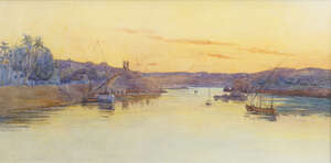 
	
		F Storer, 
		British, late 19th century- 
		 
		Aswan; 
		 
		watercolour, signed...