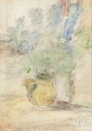 
	
		Béla Czóbel, 
		
		Hungarian 1883-1976- 
		 
		 
		Floral still life, 1943;...