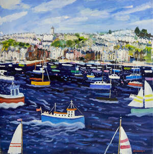 
	
		Alan Furneaux, 
		British b.1953- 
		 
		Falmouth, 2014; 
		 
		oil on canvas, signed,...