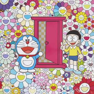 
	
		Takashi Murakami,
		Japanese b.1962-
		&nbsp;
		Anywhere Door (Dokodemo Door) in the Field...