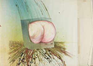 
	
		Ralph Steadman, 
		British b.1936 - 
		 
		Television; 
		 
		ink, watercolour and...