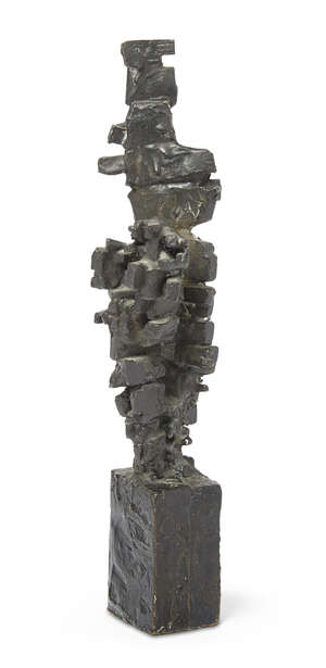 
	
		Raymond Arnatt, 
		British 1934-2004-
		 
		Untitled;
		 
		bronze, 24.2cm high...