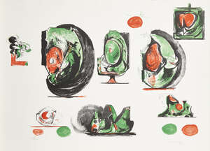 
	
		Graham Sutherland OM,
		British 1903-1980-
		 
		Planches d'Etudes [Tassi 116],...