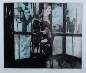 
	
		Ceri Allen, 
		British b.1962- 
		&nbsp;
		Couple
		&nbsp;
		etching with aquatint printed in...