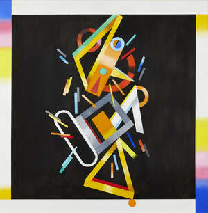 
	
		Jack Smith,
		British 1928-2011-
		
		Cascade (Electric), 1996;
		 
		oil on canvas,...