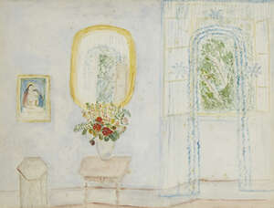 Anne Carline,
British 1862-1945-
A Bouquet of Flowers at Dubrovnik;
watercolour and pencil on...