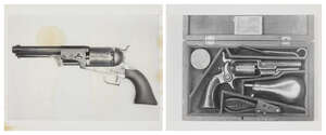 
	
		Andy Warhol, 
		American 1928-1987-
		 
		Colt Patent Cowboy Revolver Gun and Colt...