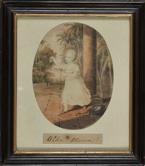 
	
		A portrait of Patrick Francis Campbell Johnston (1802-1892) son of Sir Alexander Johnston...