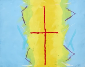 Trevor Bell, British 1930-2017 - Untitled, 1978; mixed media on paper, signed and dated lower right 'Bell 78', 55.5 x 70.5 cm (ARR)