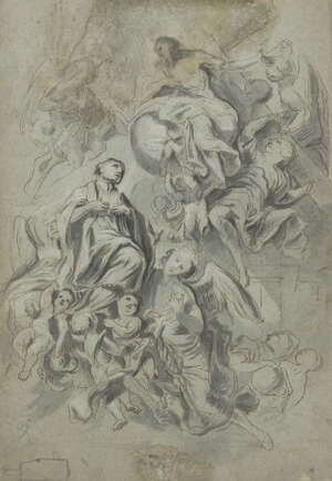 
	
		Austrian School, 
		 
		early 18th century- 
		 
		The Assumption of the Virgin;...