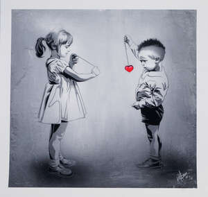 
	
		Rourke Van Dal,
		British b.1969
		 
		Dont Break my Heart, 2015;
		 
		giclee print in...