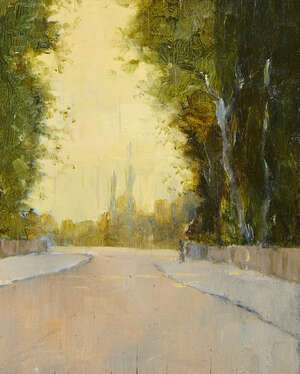 
	
		Sir Gerald Festus Kelly KCVO PRA, 
		British 1879-1972- 
		
		Street scene, possibly...