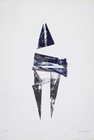 
	
		Lynn Chadwick CBE RA, 
		British 1914-2003- 
		 
		Figure IV, 1966; 
		 
		lithograph...
