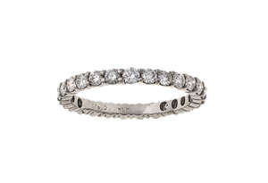 
	
		A diamond eternity ring, by Boucheron, claw set with brilliant-cut diamonds, indistinctly...