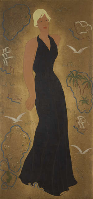 
	
		Marcelle Frass Routier (1915-2001), 
		 
		Oil on canvas, female figure, 
		Signed and...