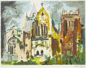 
	
		John Piper, 
		British 1903-1992- 
		 
		Ottery St. Mary [Levinson 430], 1990; 
		 
		