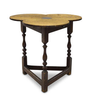 
	
		An oak cricket table constructed with timber from The HMS Revenge, which sailed at the...