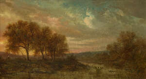 
	
		RTOLucot, 
		late 19th century- 
		 
		Wooded river landscapes with a figure on a...