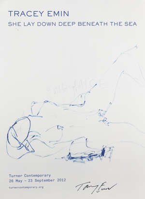 
	
		Tracey Emin CBE RA,
		British b.1963-
		 
		She Lay Down Deep Beneath The Sea,...