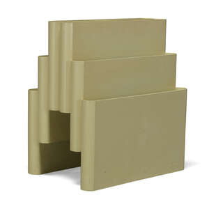 
	
		Giotto Stoppino (Italian 1926-2011), a model '4675' white plastic magazine rack for...