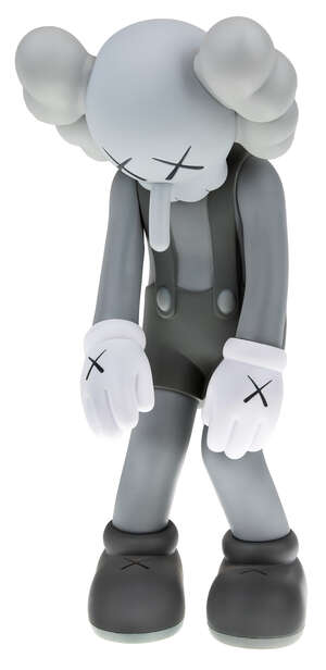
	
		KAWS, 
		American b. 1974- 
		
		Small Lie (Grey), 2017; 
		
		painted vinyl multiple,...