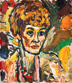 
	
		John Bratby RA, 
		British 1928-1992 - 
		 
		Portrait of a Lady turned to the right;...