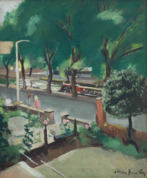 Adrian Daintrey,&nbsp;British 1902-1988 -&nbsp;Regent&rsquo;s Canal;&nbsp;oil on canvas, signed lower right 'Adrian...