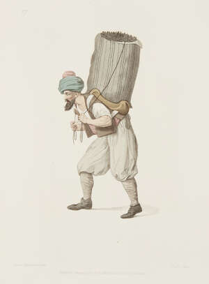 
	
		A group of 11 coloured costume plates from Octavian Dalvimart, The Costume of Turkey,...
