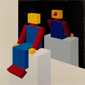 
	
		Jeffery Edwards, 
		British b.1945 - 
		 
		On Reflection, 1994-95; 
		 
		acrylic on...