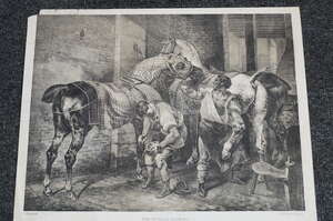 
	
		Charles Joseph Hullmandel, 
		British 1789-1850- 
		 
		The English Farrier, after...