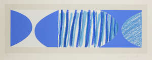 Sir Terry Frost RA, British 1915-2003, Blue Brad, 2003; screenprint in colours with collage on...