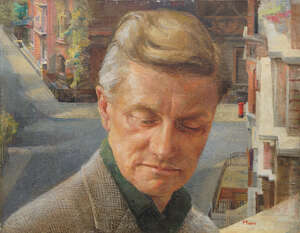 
	
		Moore, British School, early/mid 20th century- Portrait of a man, head and shoulders,...