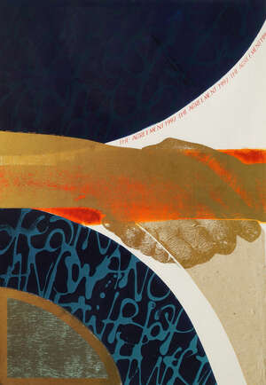 
	
		Tessa Quantrill, British, late 20th/early 21st century- " The Agreement"; screenprint in...
