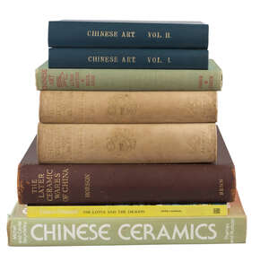 
	
		Seven Chinese art reference books, to include, Hobson, The Later Ceramic Wares of China,...