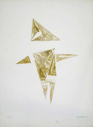 
	
		Lynn Chadwick CBE RA, 
		British 1914-2003- 
		 
		Figure II, 1966; 
		 
		lithograph...
