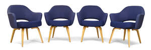 
	
		After Eero Saarinen (Finnish 1910-1961), A set of four Executive armchairs for Knoll
		