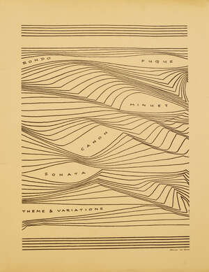 
	
		Norman McLaren, 
		Canadian 1914-1987- 
		 
		Rondo, Theme and Variations, Minuet,...