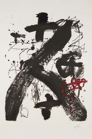 
	
		Antoni Tapies,
		Spanish 1923-2012-
		 
		A.L. 231 [Galfetti 964], c. 1984;
		 
		