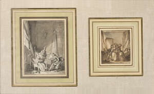 
	
		Sigmund Freudenberger, 
		Swiss 1745-1801- 
		Musical Diversion; and Le Lever; 
		the...