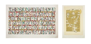 Tom Phillips CBE RA,&nbsp;British 1937-2022,&nbsp;The Sound in my Life, 1986; A Humument version II p.51, A...