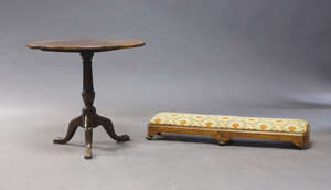 
	
		A George II style mahogany tilt top occasional table, late 19th century, the circular top...