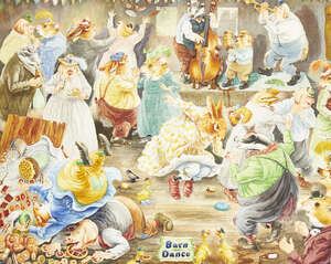 
	
		Norman Meredith, 
		British 1909-2005-
		 
		The Barn Dance; watercolour, 
		 
		