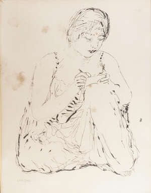
	
		Pierre Bonnard, 
		French 1867-1947- 
		 
		Writer, 1937;
		 
		lithograph on wove,...