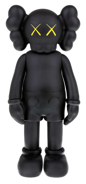 
	
		KAWS, 
		American b.1974- 
		
		Companion (Black), 2016; 
		
		painted vinyl multiple, 