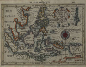 
	
		Three maps of Indonesia, 19th-20th century, comprising 'Java Major, 12x17cm, 'Les Isles...